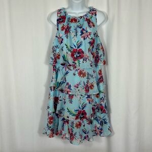 Nicole Miller tiered sleeveless dress 8